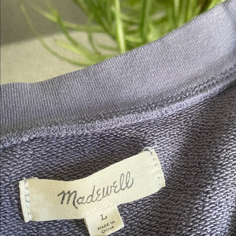 Madewell Lavender Sleeveless Sweatshirt Top - Picture 6 of 6